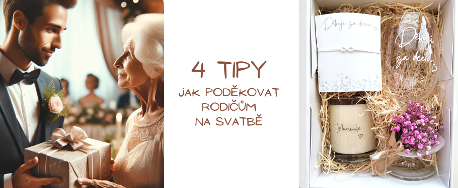 4 tipy jak poděkovat rodičům na svatbě