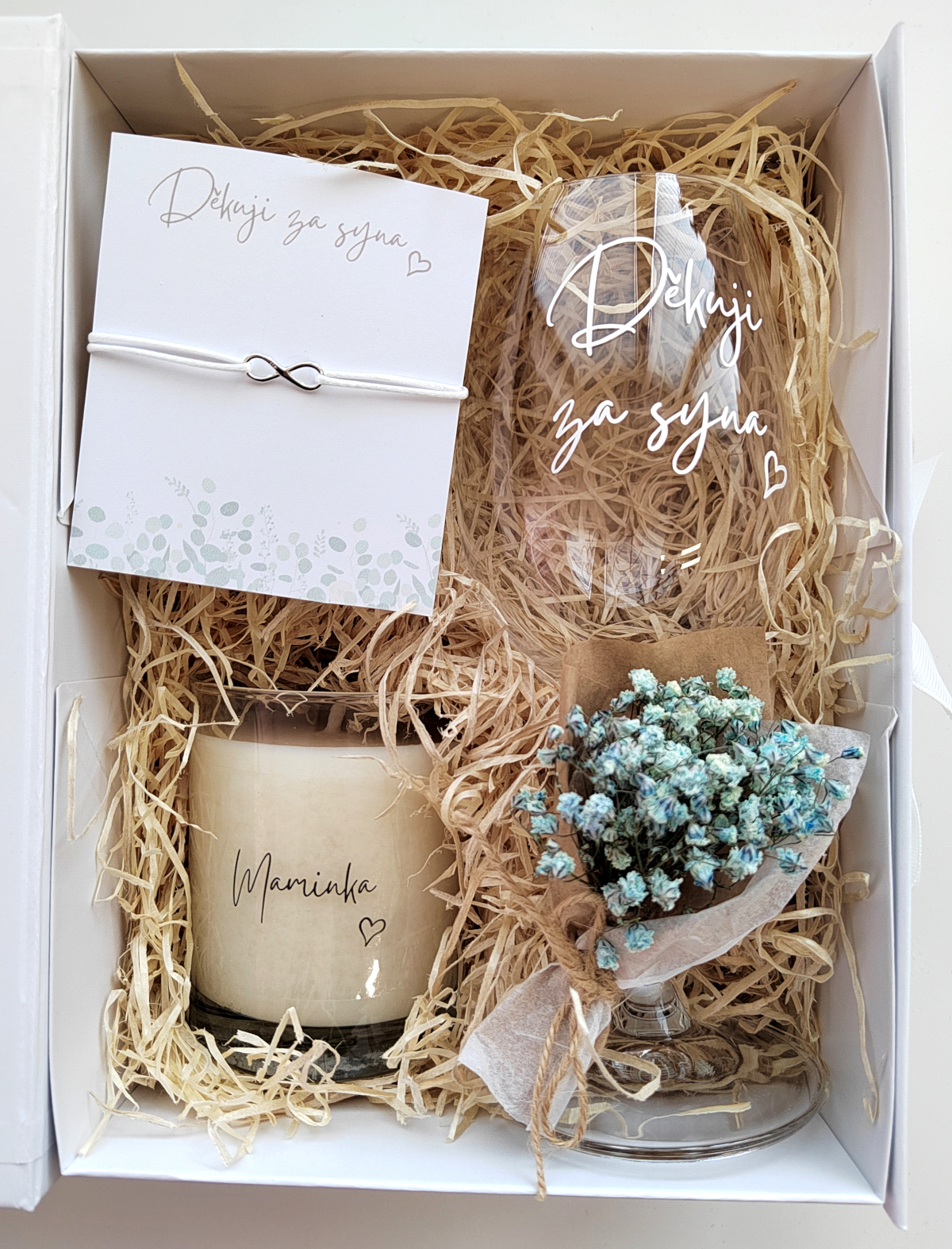 balíček děkuji za syna
