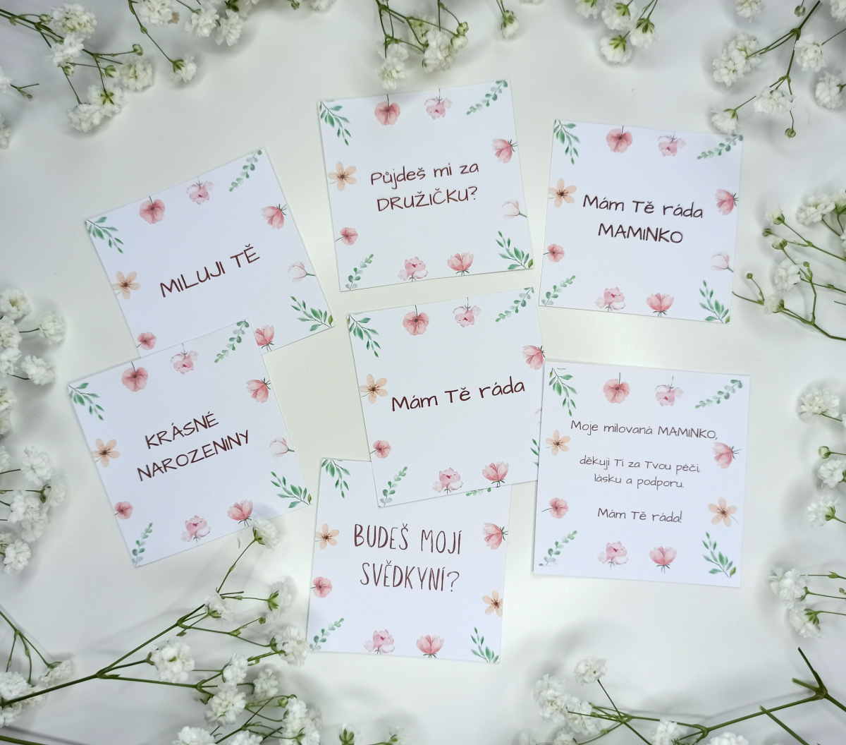 Dárková kartička Děkuji Vám za vše paní učitelko