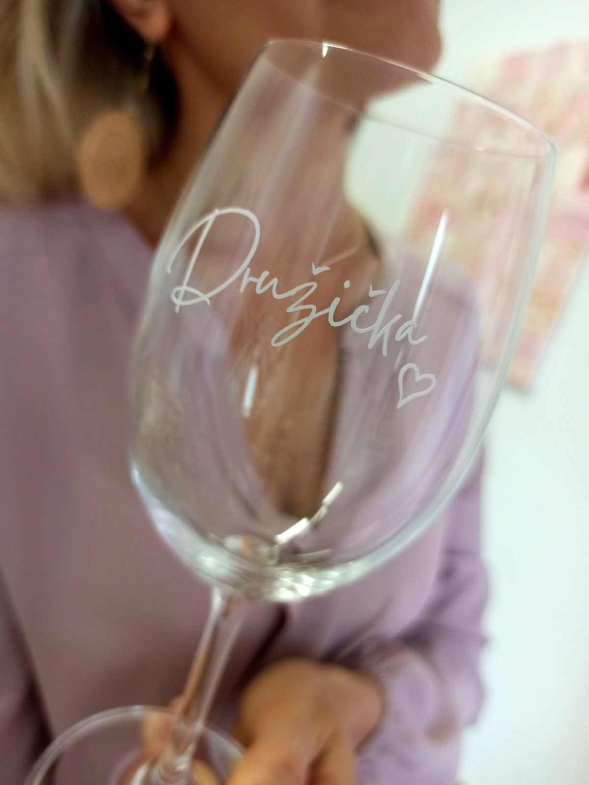 Sklenice na víno Družička