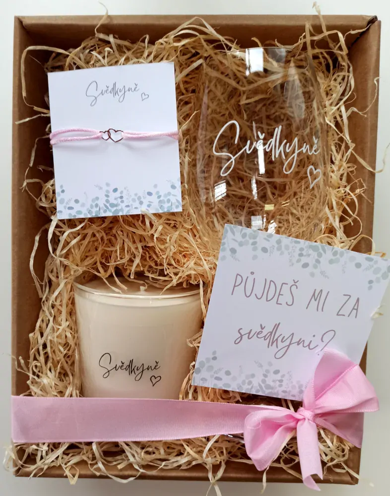 Dárkový balíček k doplnění - střední hnědý