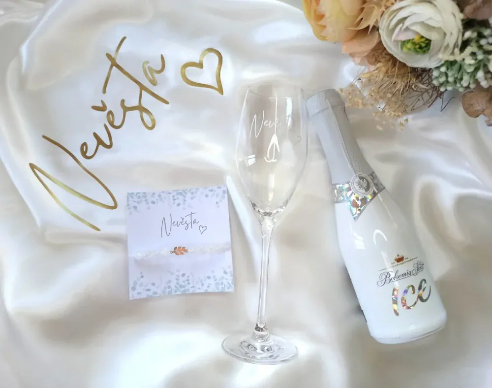 Svatební župánek Nevěsta - bílý