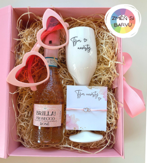 Luxusní dárkový balíček Tým nevěsty - růžový